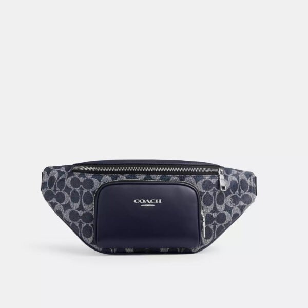 Racer riñonera in signature cuero y lona Original Coach