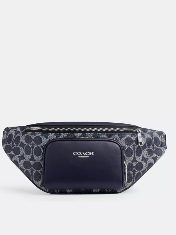 Racer riñonera in signature cuero y lona Original Coach