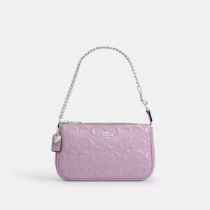 Nolita 19 in signature cuero con dije de corazón Original Coach