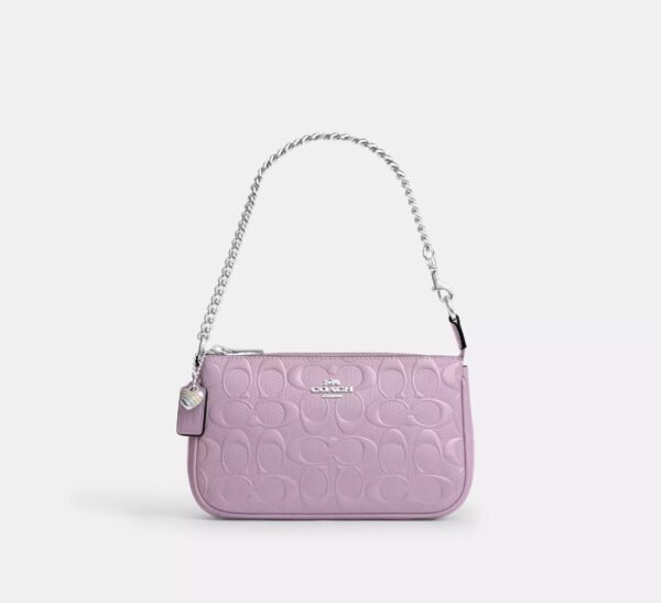 Nolita 19 in signature cuero con dije de corazón Original Coach