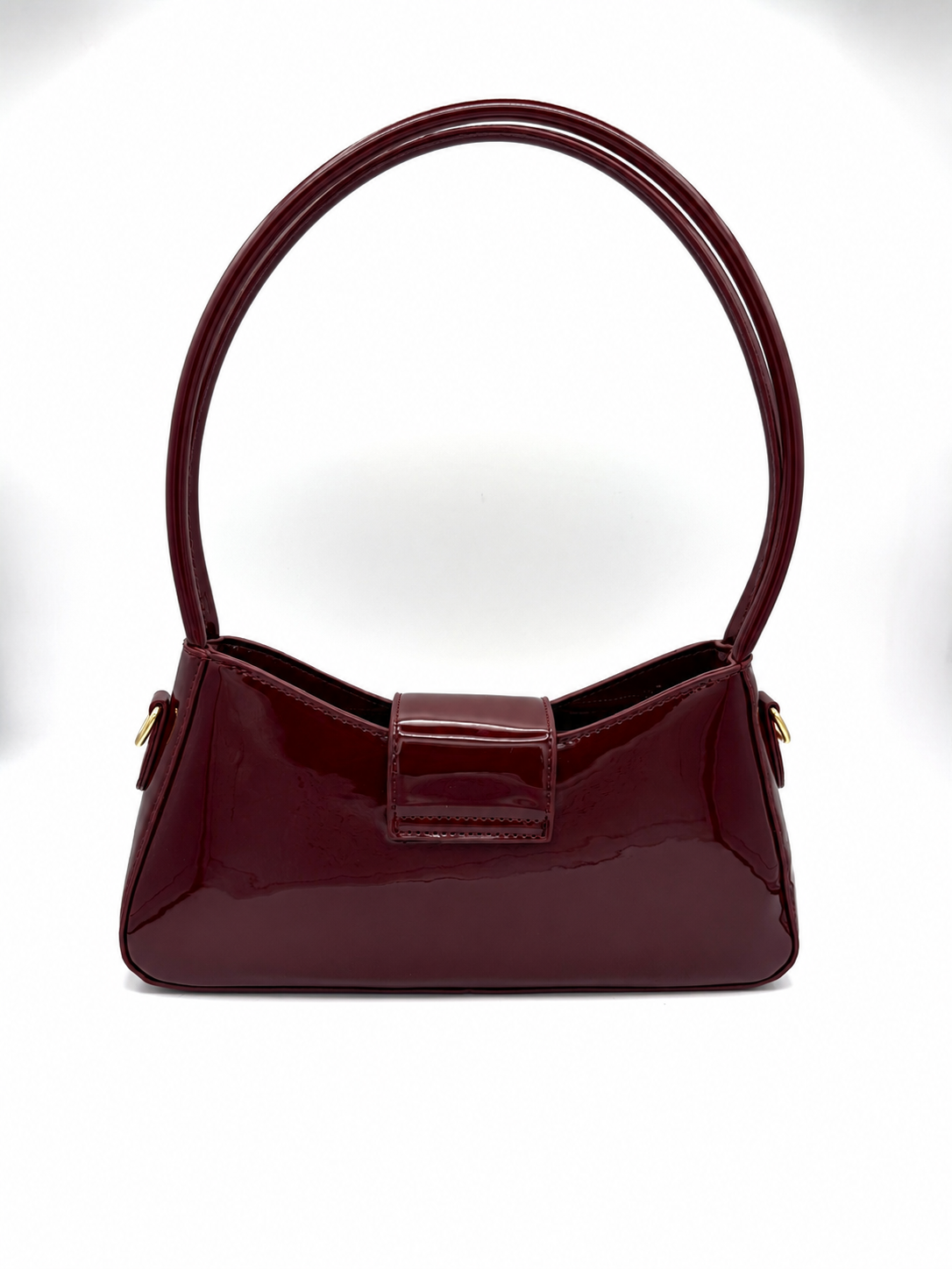 Bolso charol vinotinto - Imagen 4