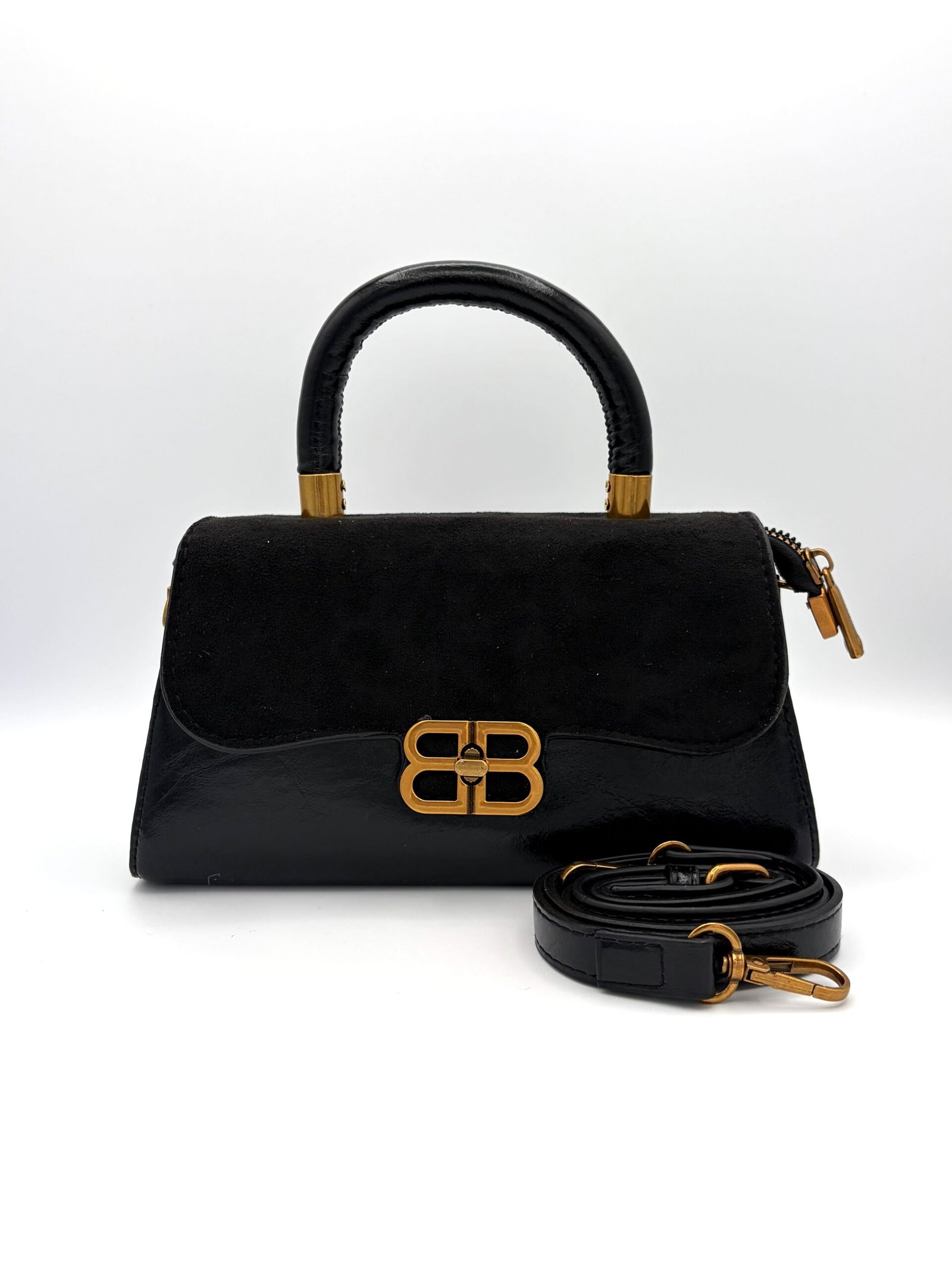 Bolso manos libres satchel negro - Imagen 2