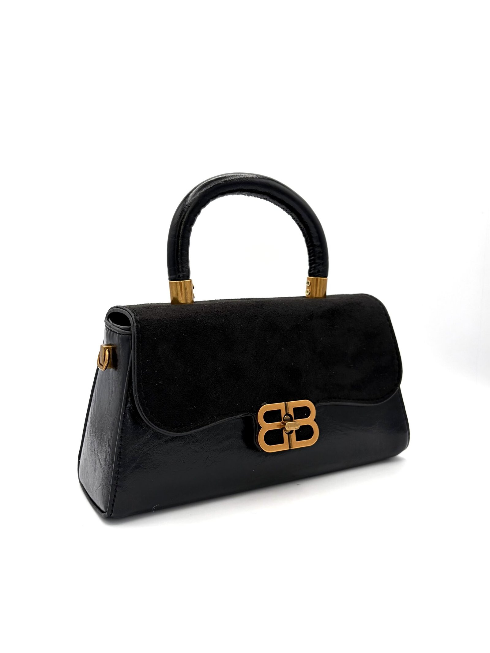 Bolso manos libres satchel negro - Imagen 3
