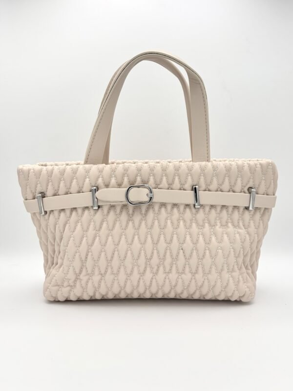 Bolso tote mini beige