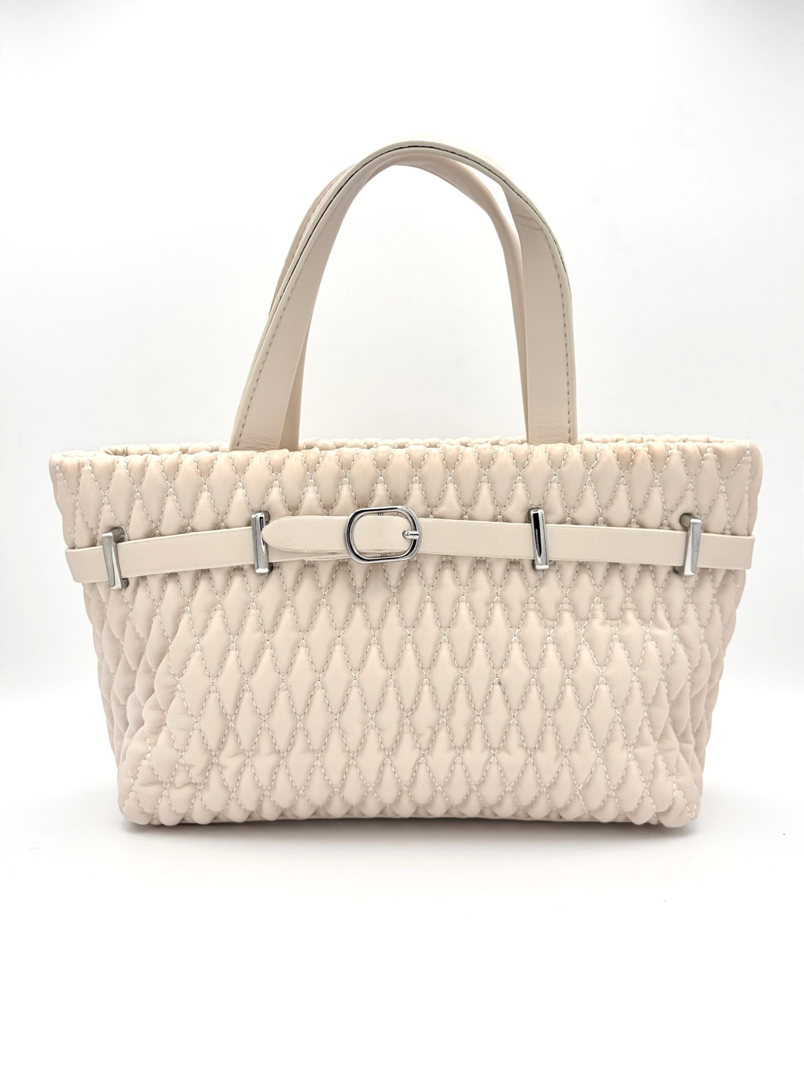 Bolso tote mini beige