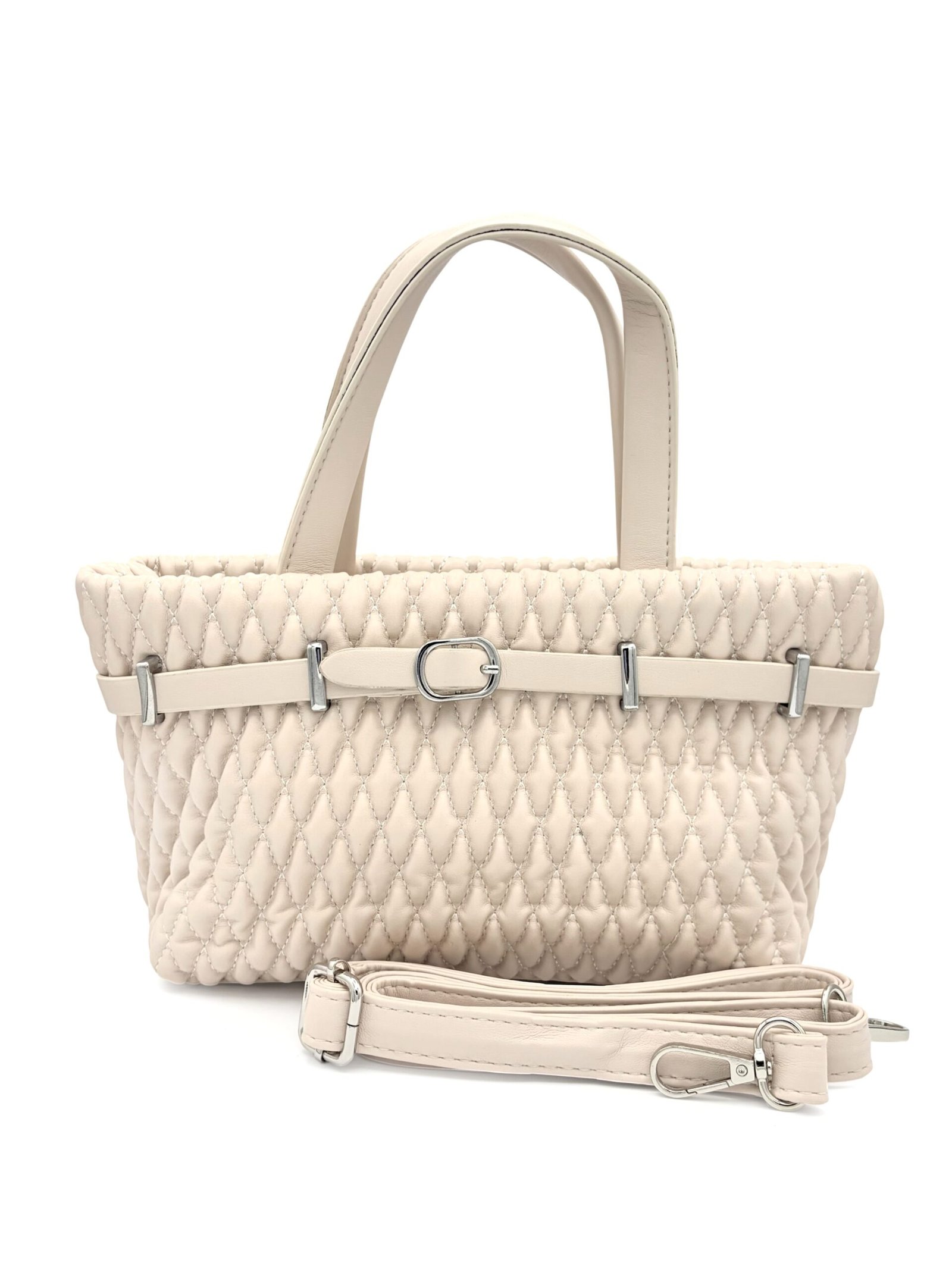 Bolso tote mini beige - Imagen 2