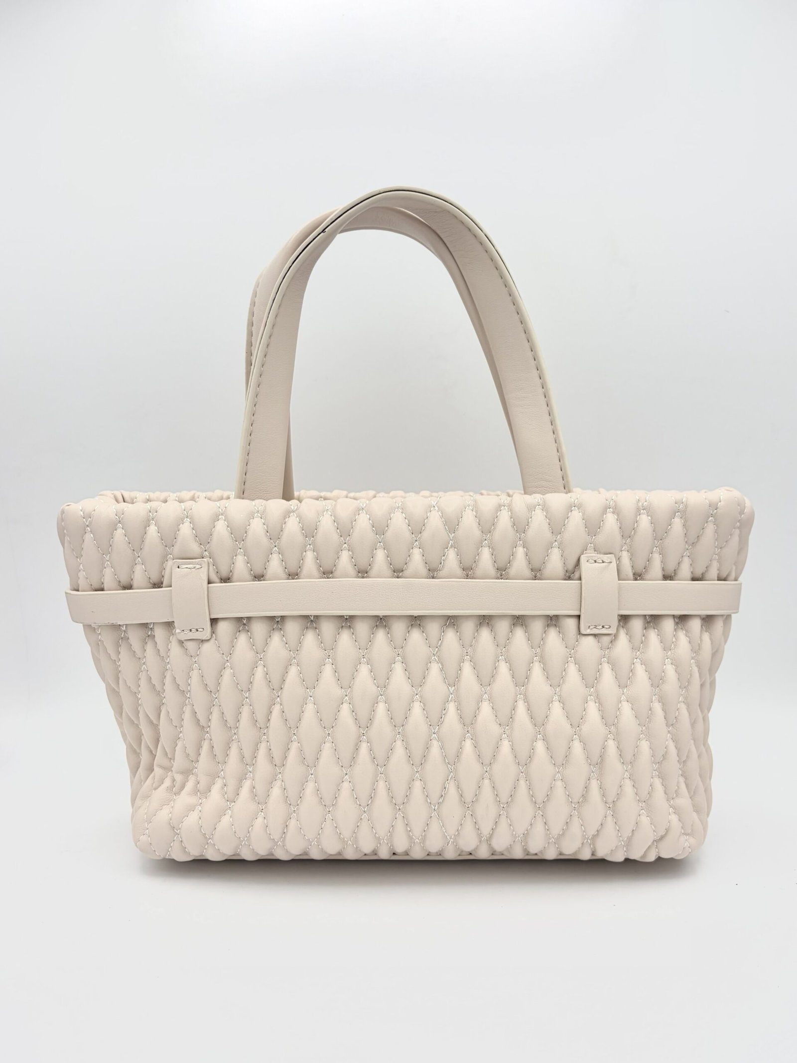 Bolso tote mini beige - Imagen 4