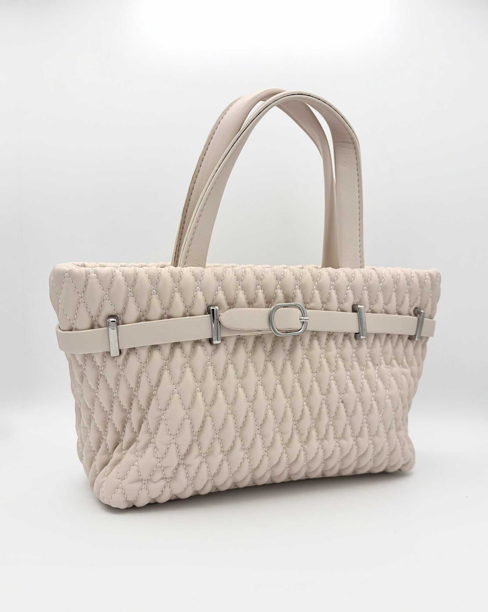 Bolso tote mini beige - Imagen 3