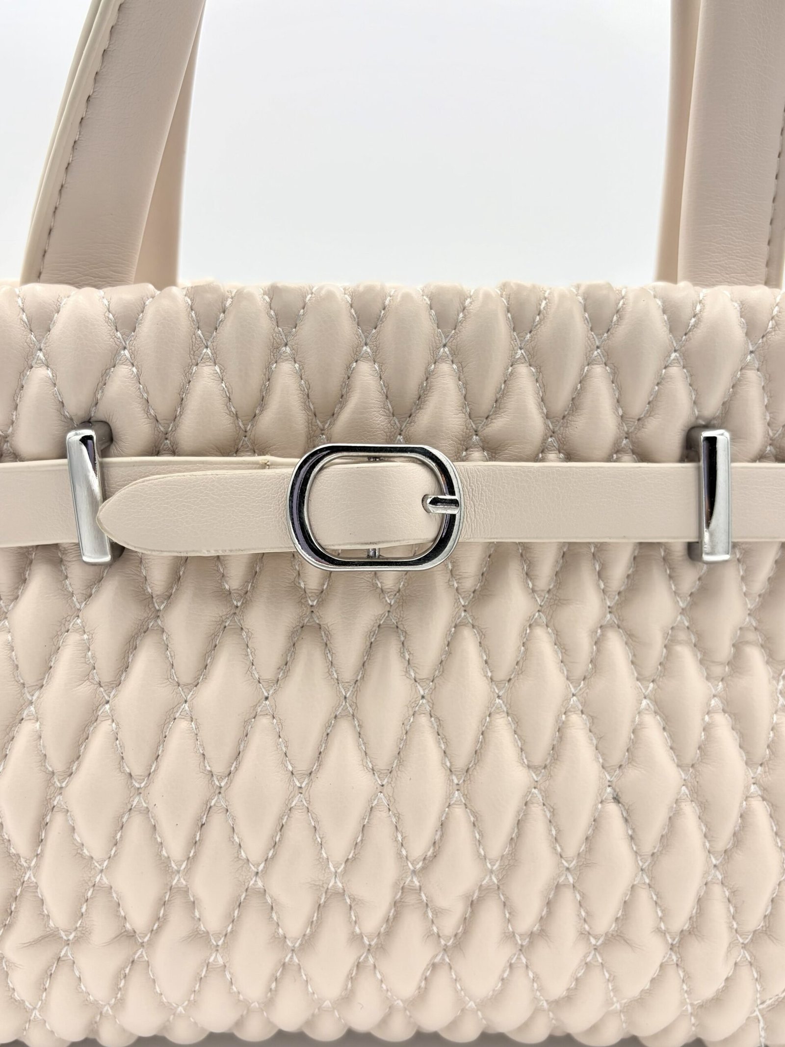 Bolso tote mini beige - Imagen 6