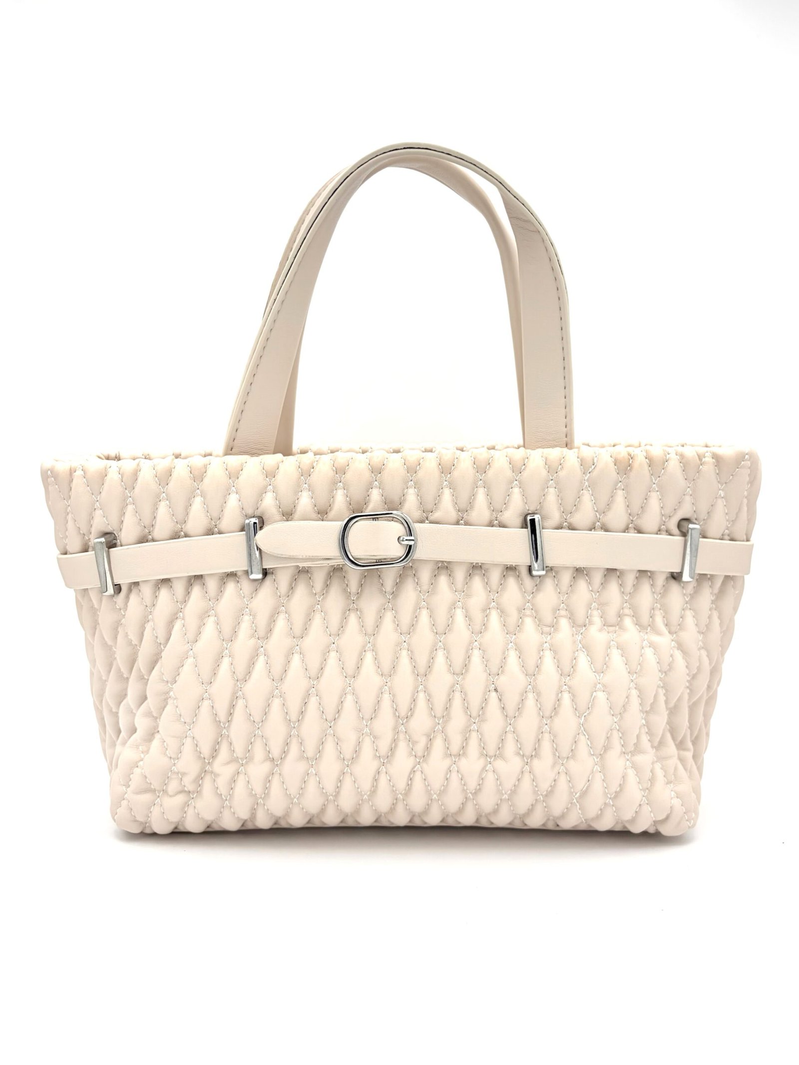 Bolso tote mini beige