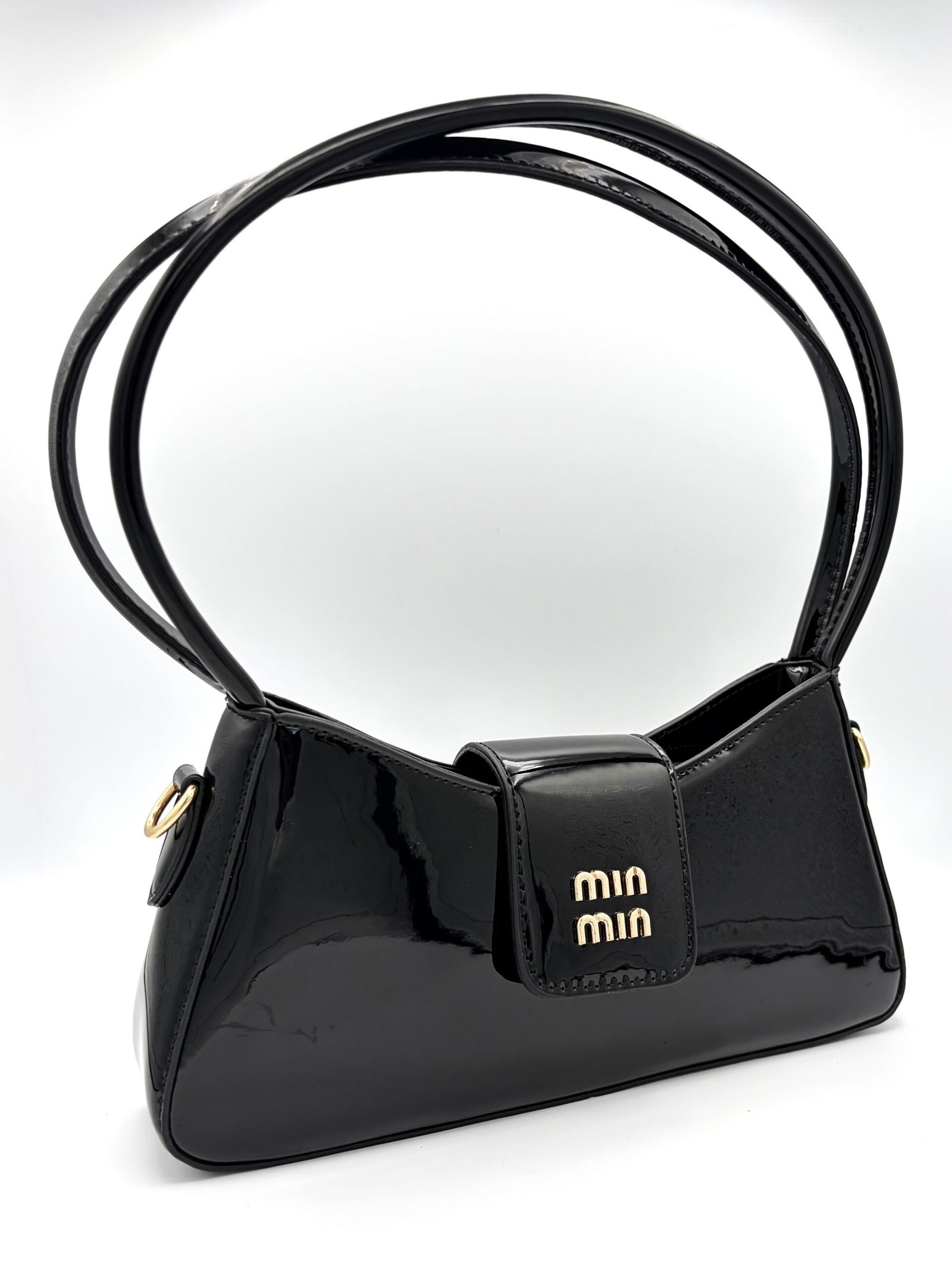 Bolso charol negro - Imagen 3