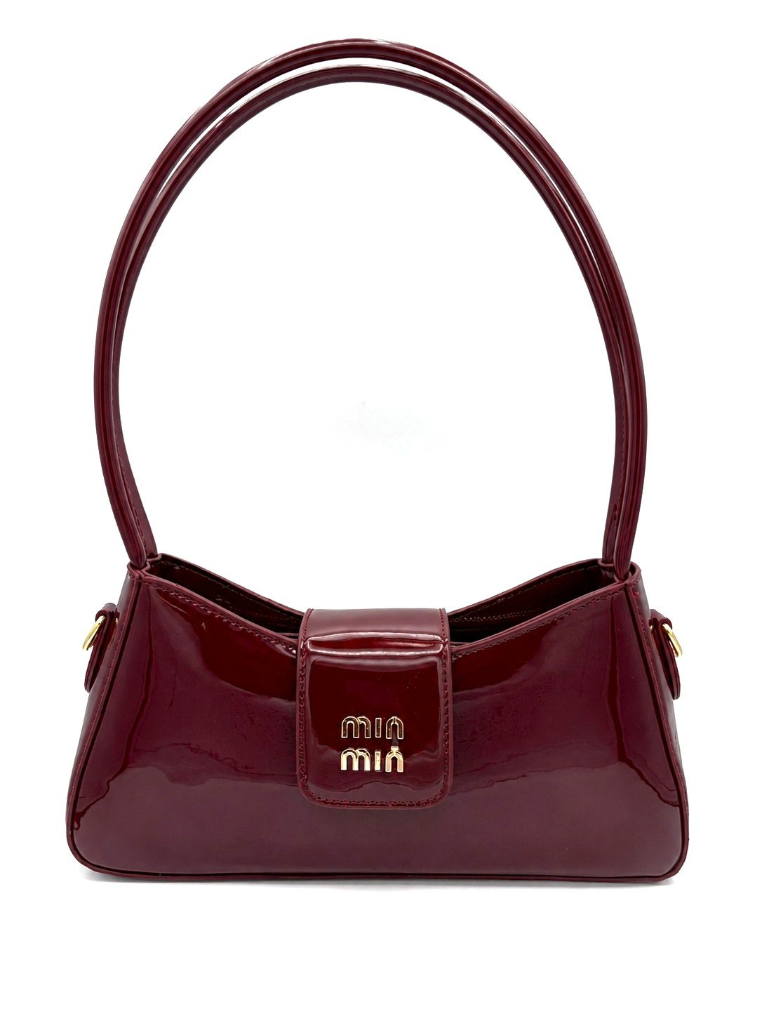 Bolso charol vinotinto