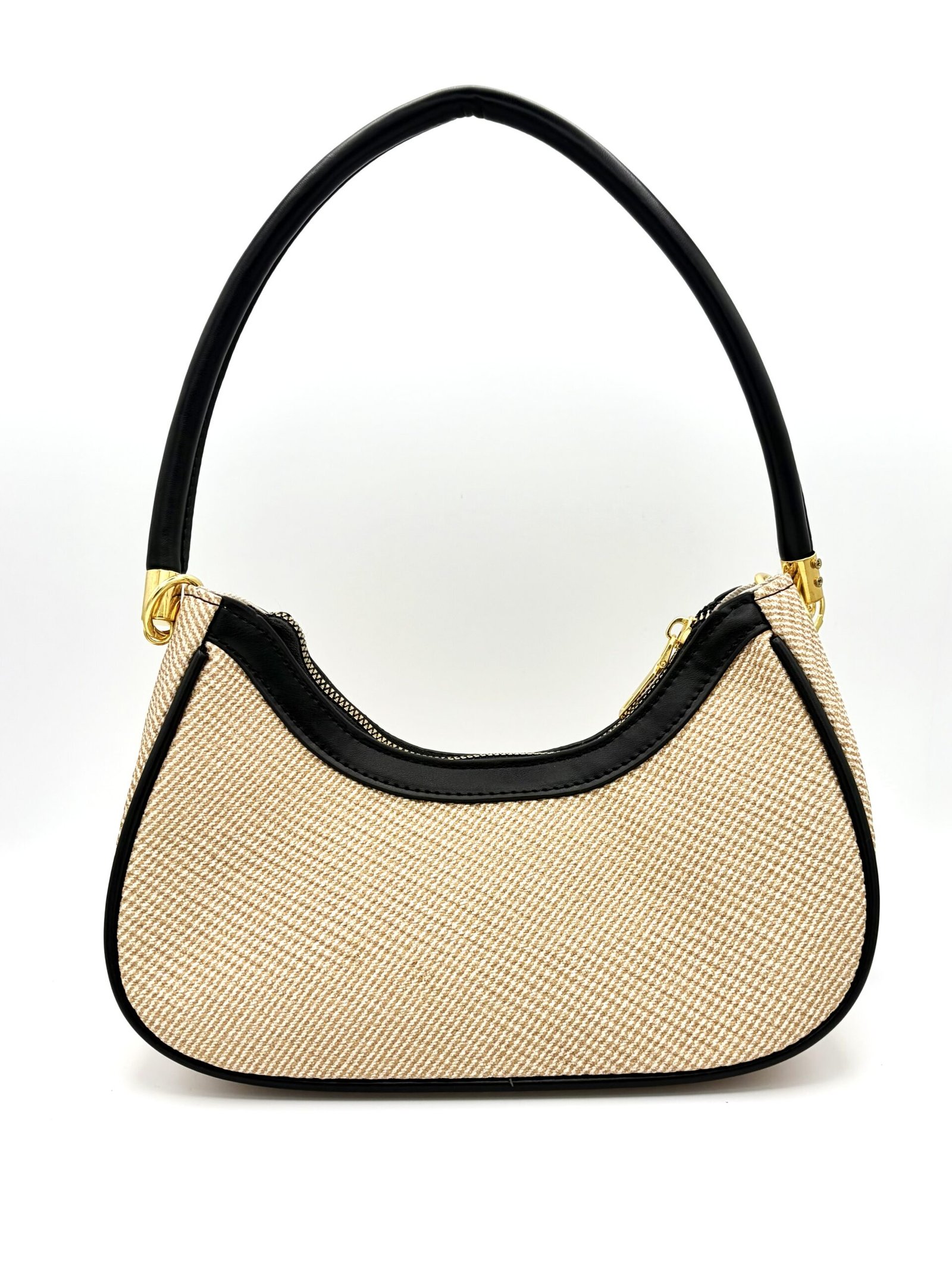 Bolso con bordado en relieve, negro - Imagen 4