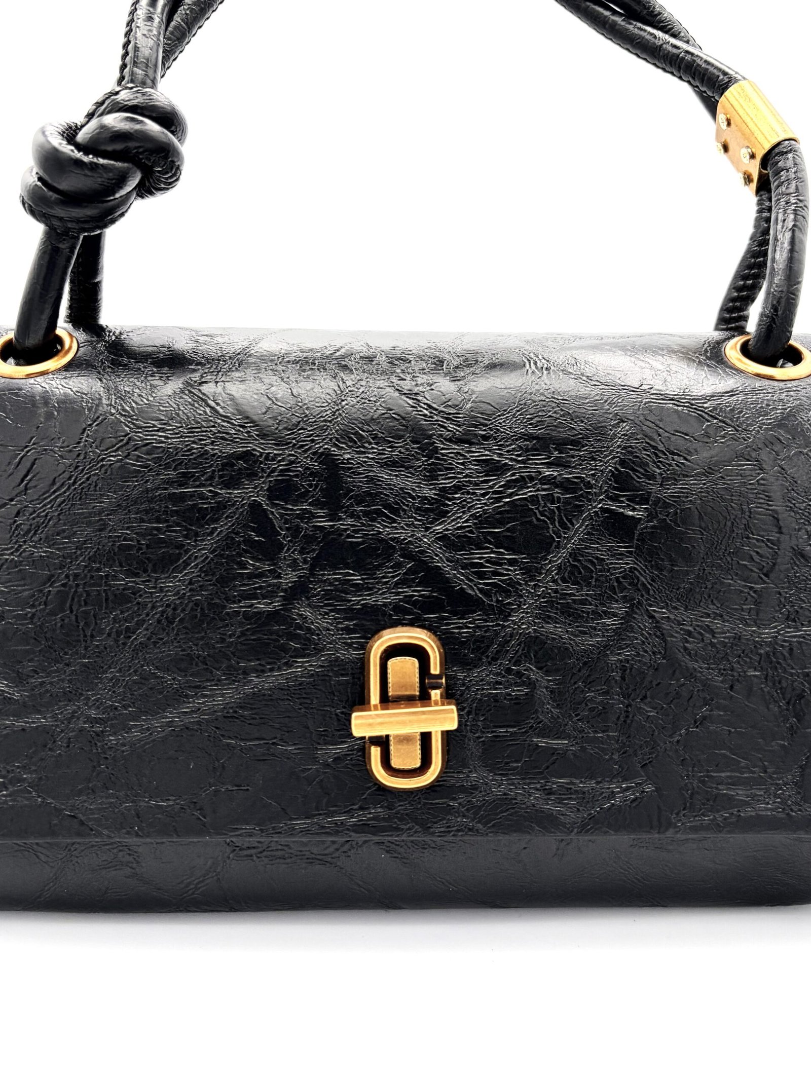 Bolso efecto crinkle negro - Imagen 5