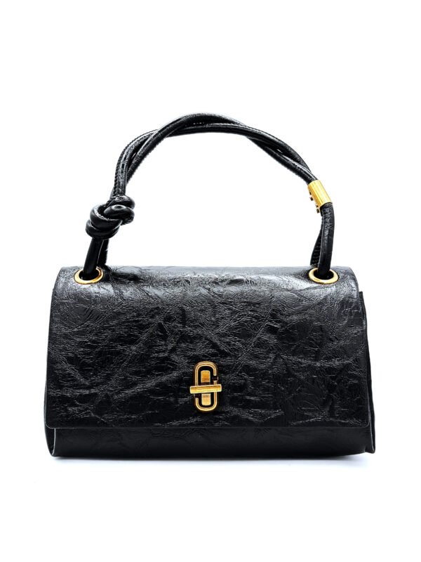 Bolso efecto crinkle negro