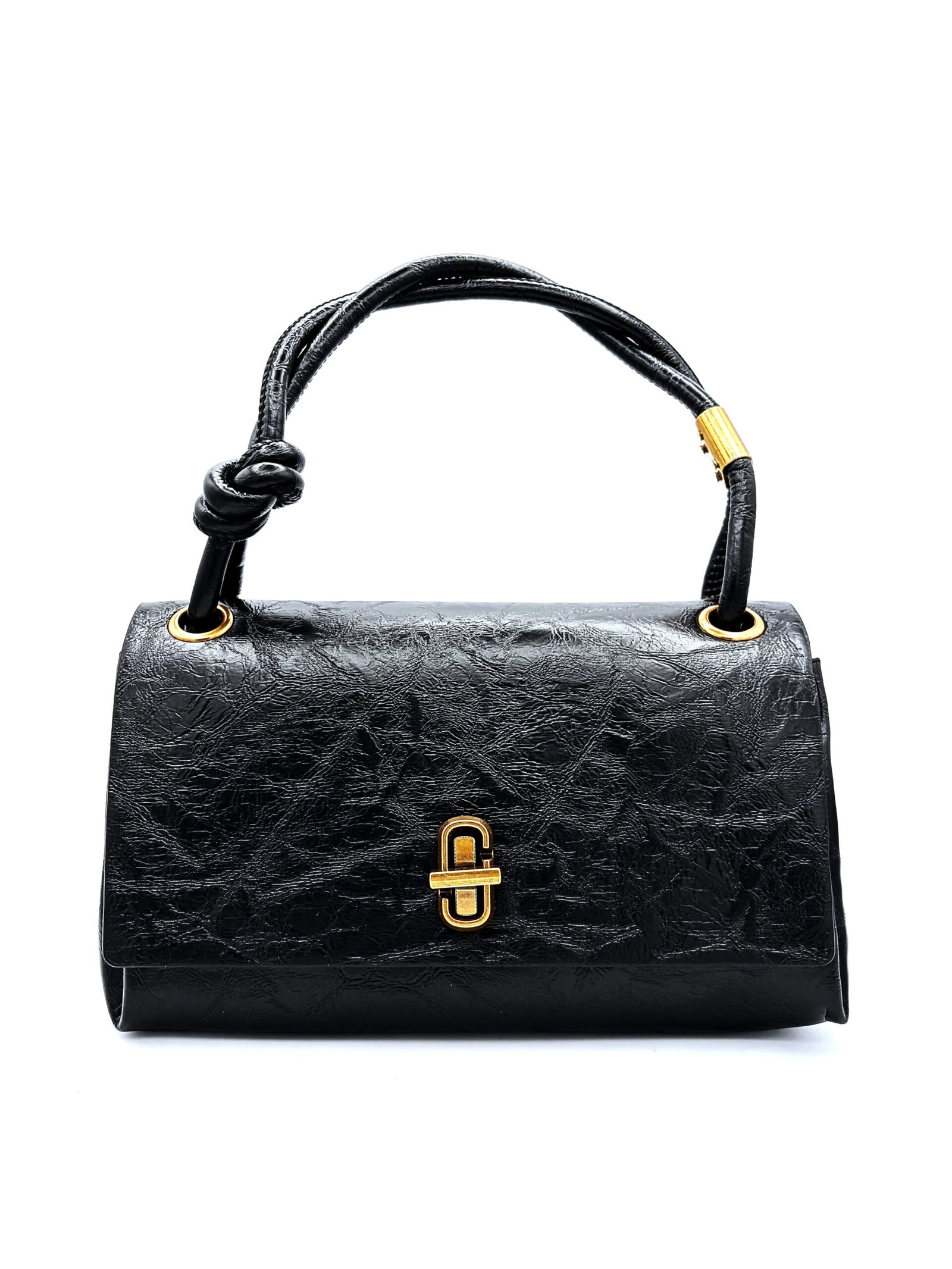 Bolso efecto crinkle negro
