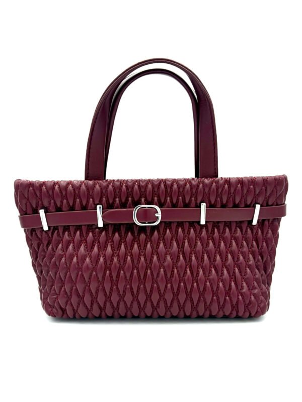 Bolso tote mini vinotinto