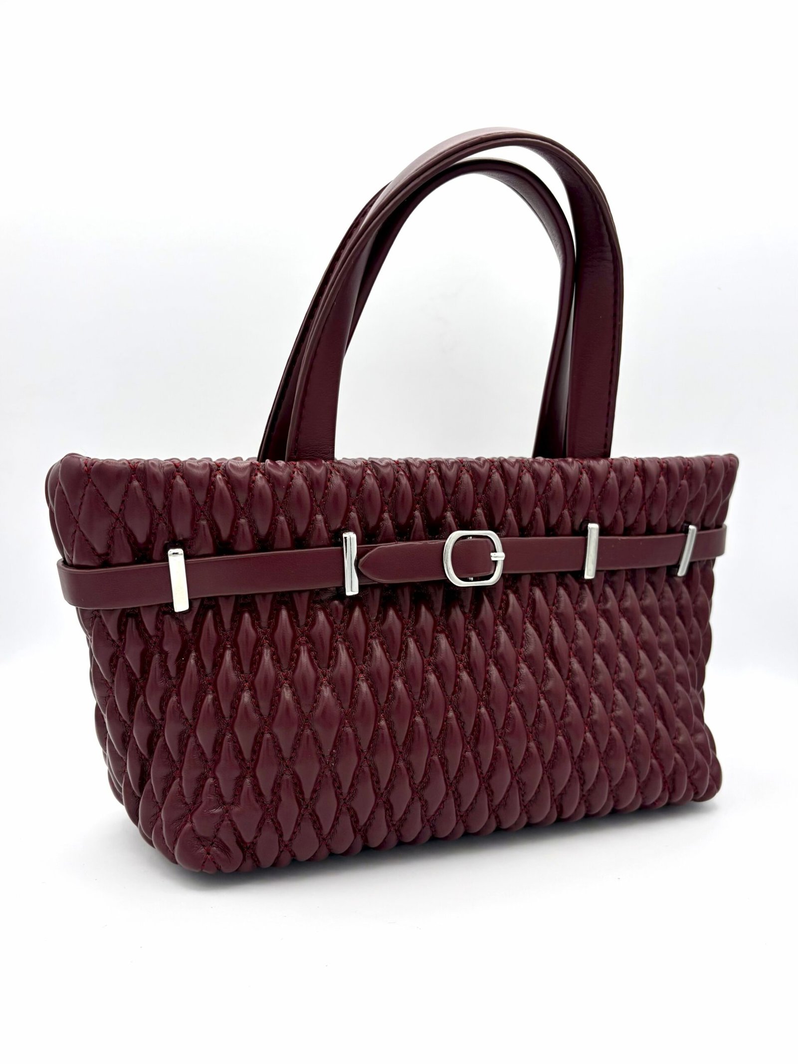 Bolso tote mini vinotinto - Imagen 4