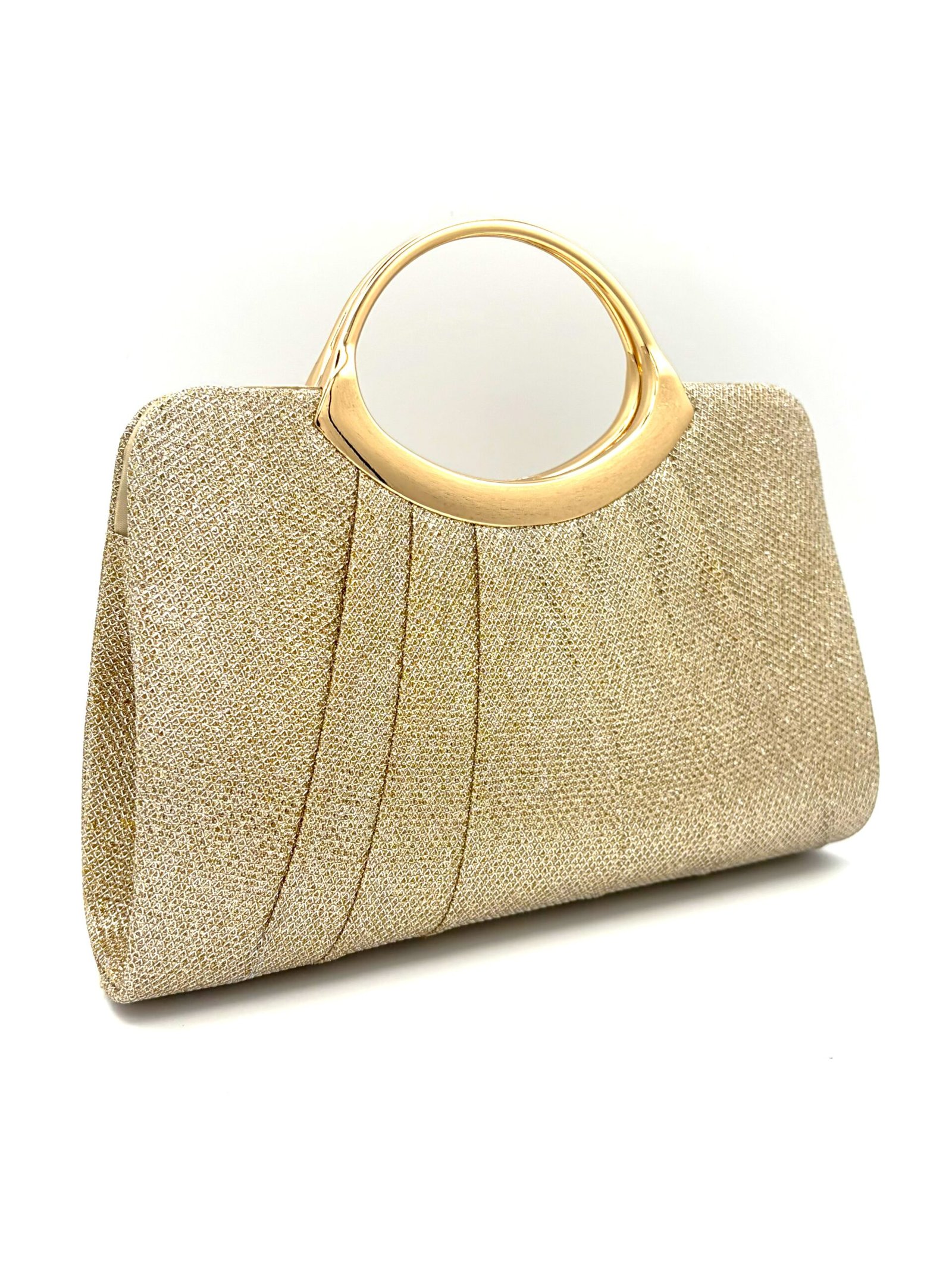 Cartera tipo sobre dorada - Imagen 2