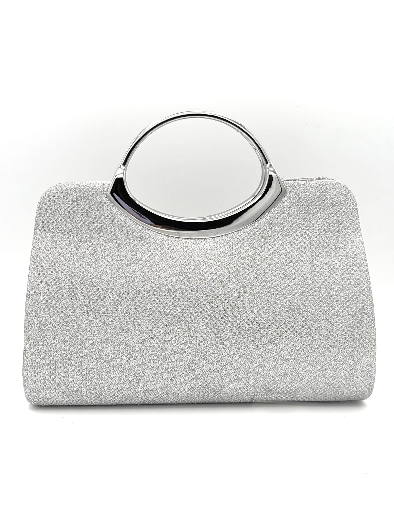 Cartera tipo sobre plateada - Imagen 4