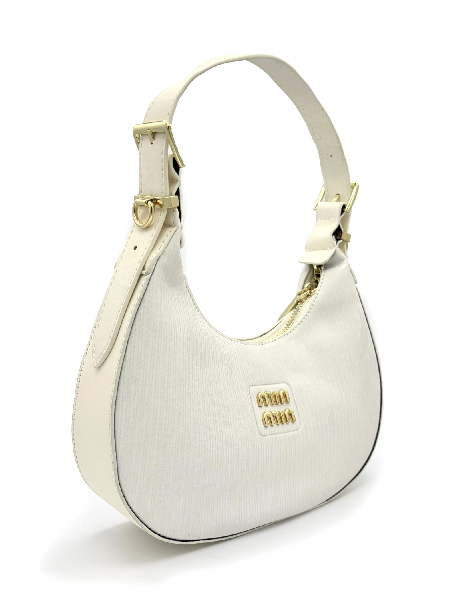 Bolso media luna blanco - Imagen 3