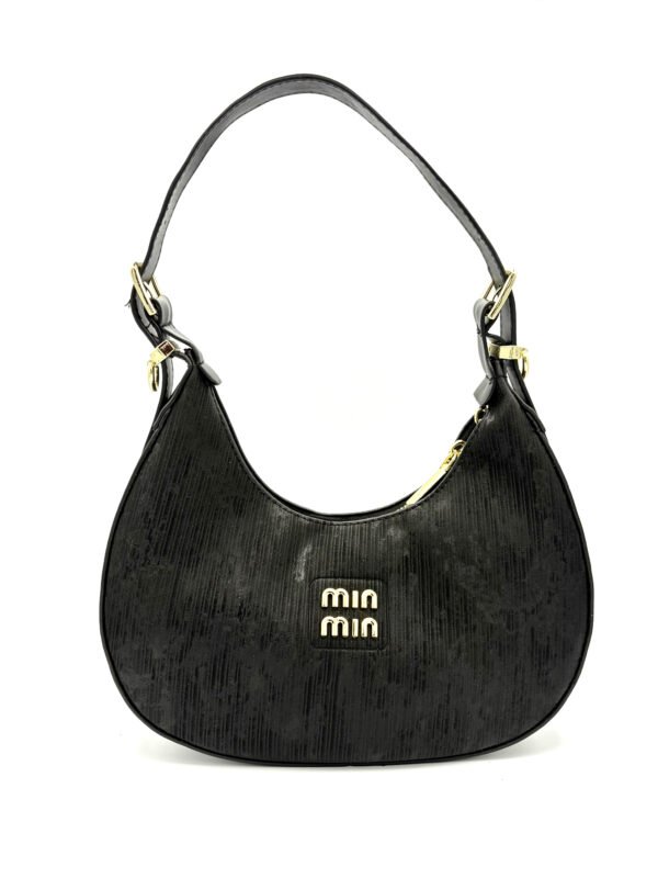 Bolso media luna negro