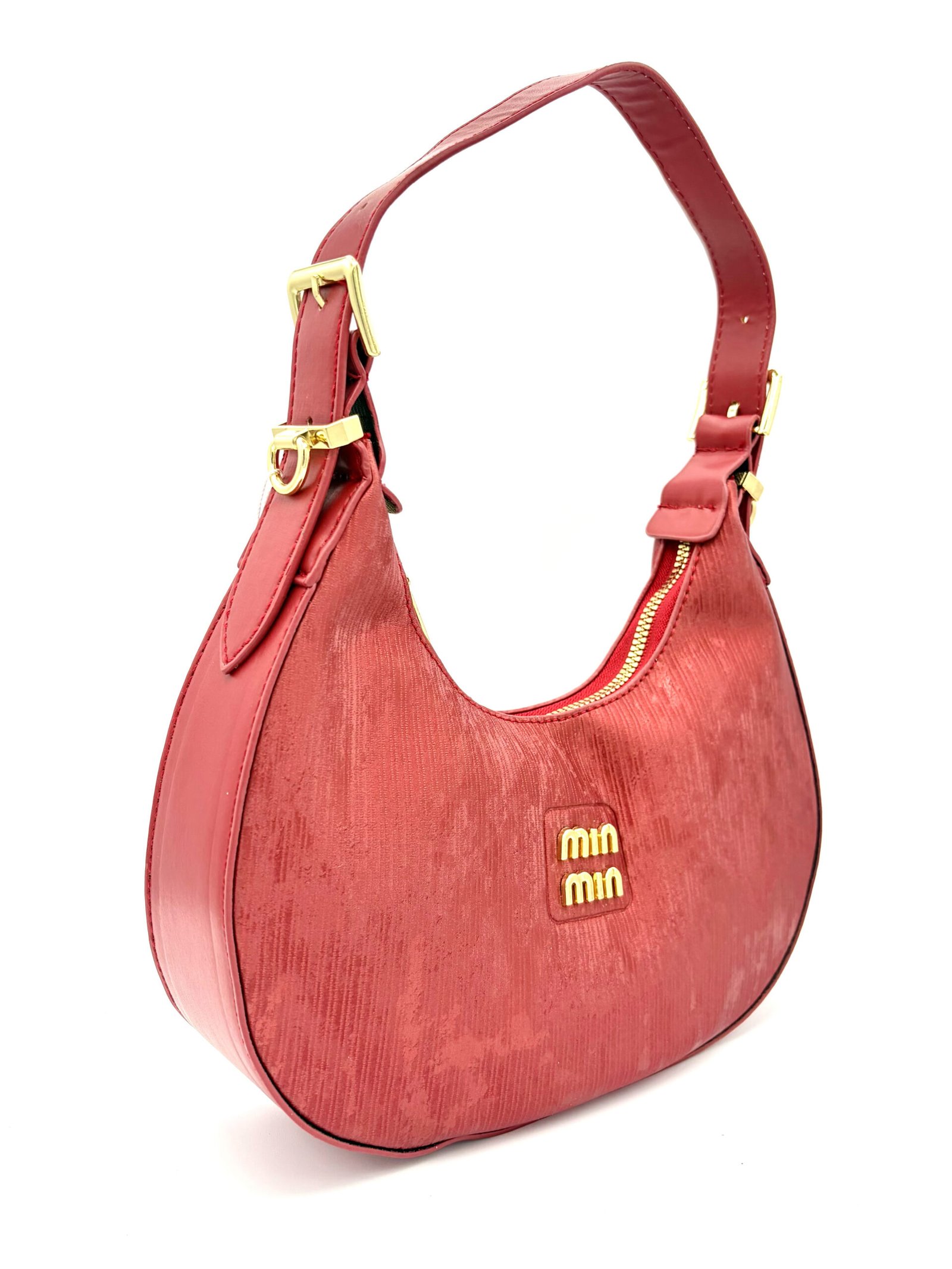 Bolso media luna rojo - Imagen 3