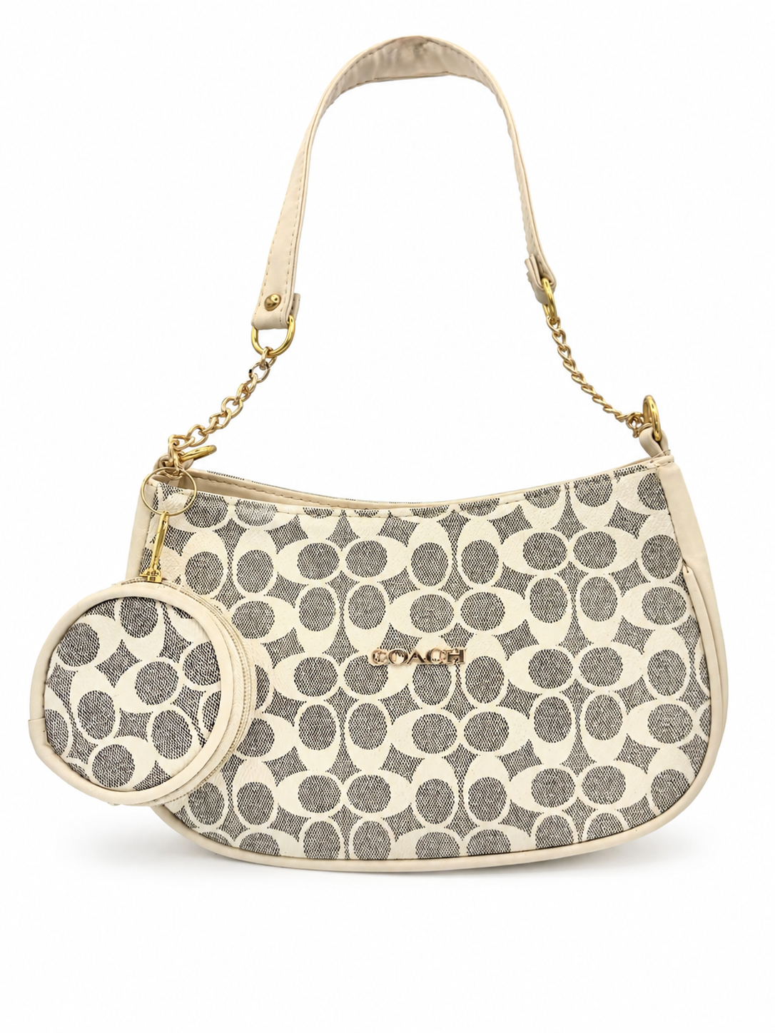 Bolso coach beige nacional
