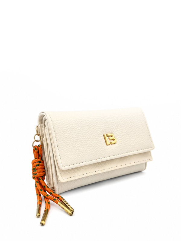 Billetera Bimba y lola blanca hueso