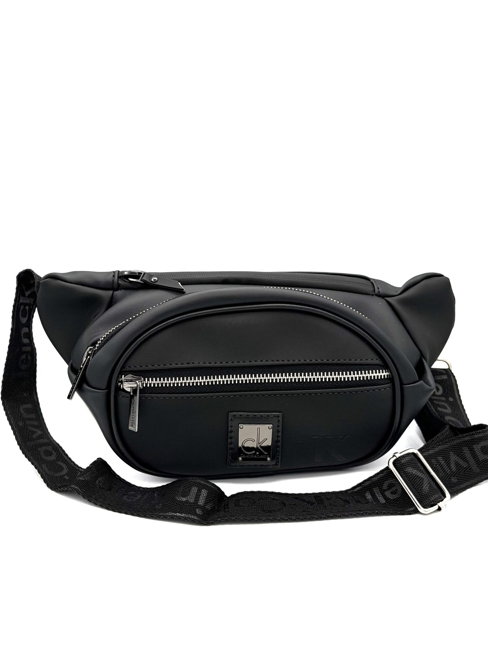 Canguro CK negro liso hombre