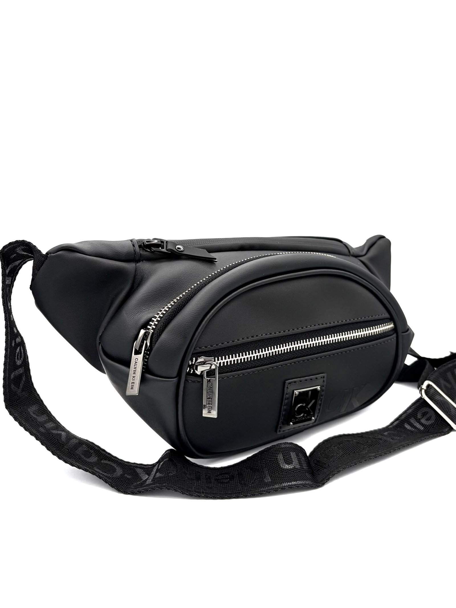 Canguro CK negro liso hombre - Imagen 2