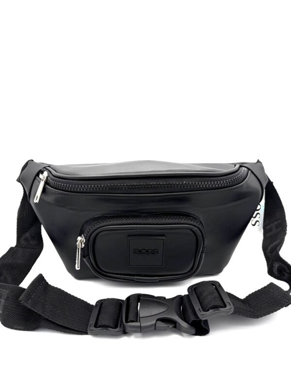 Canguro Boss liso negro hombre