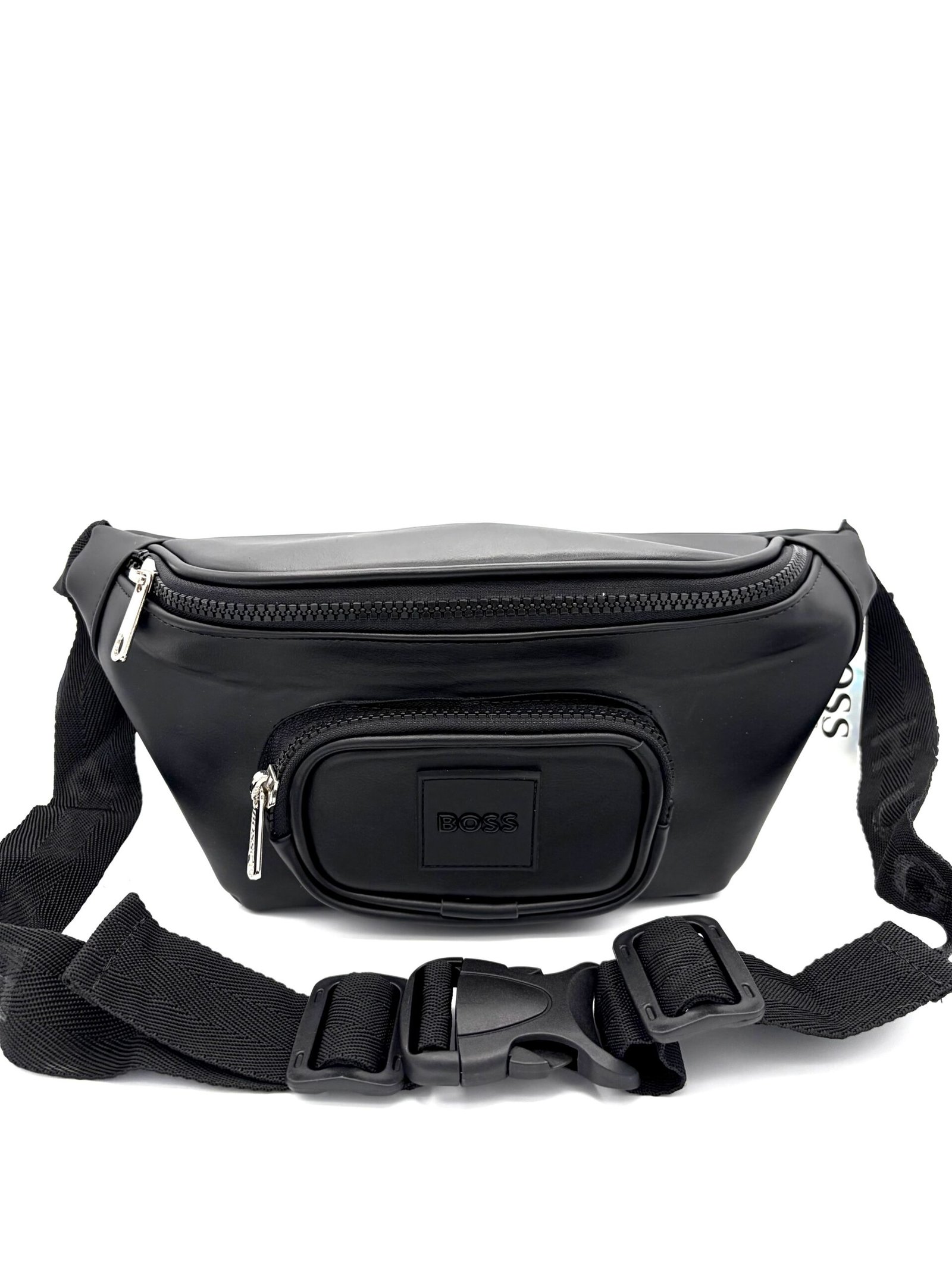 Canguro Boss liso negro hombre