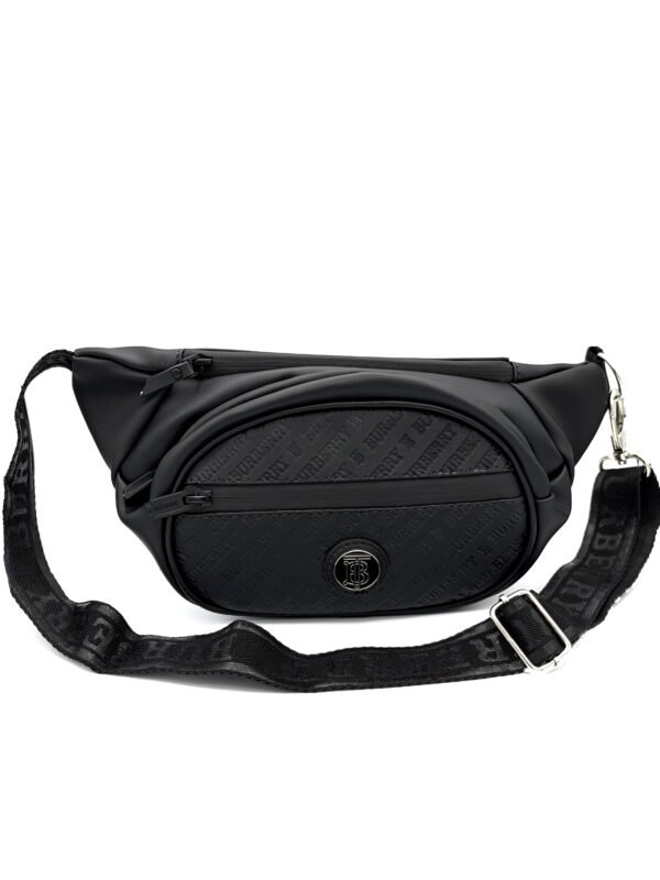 Canguro BB texturizado logo redondo negro hombre