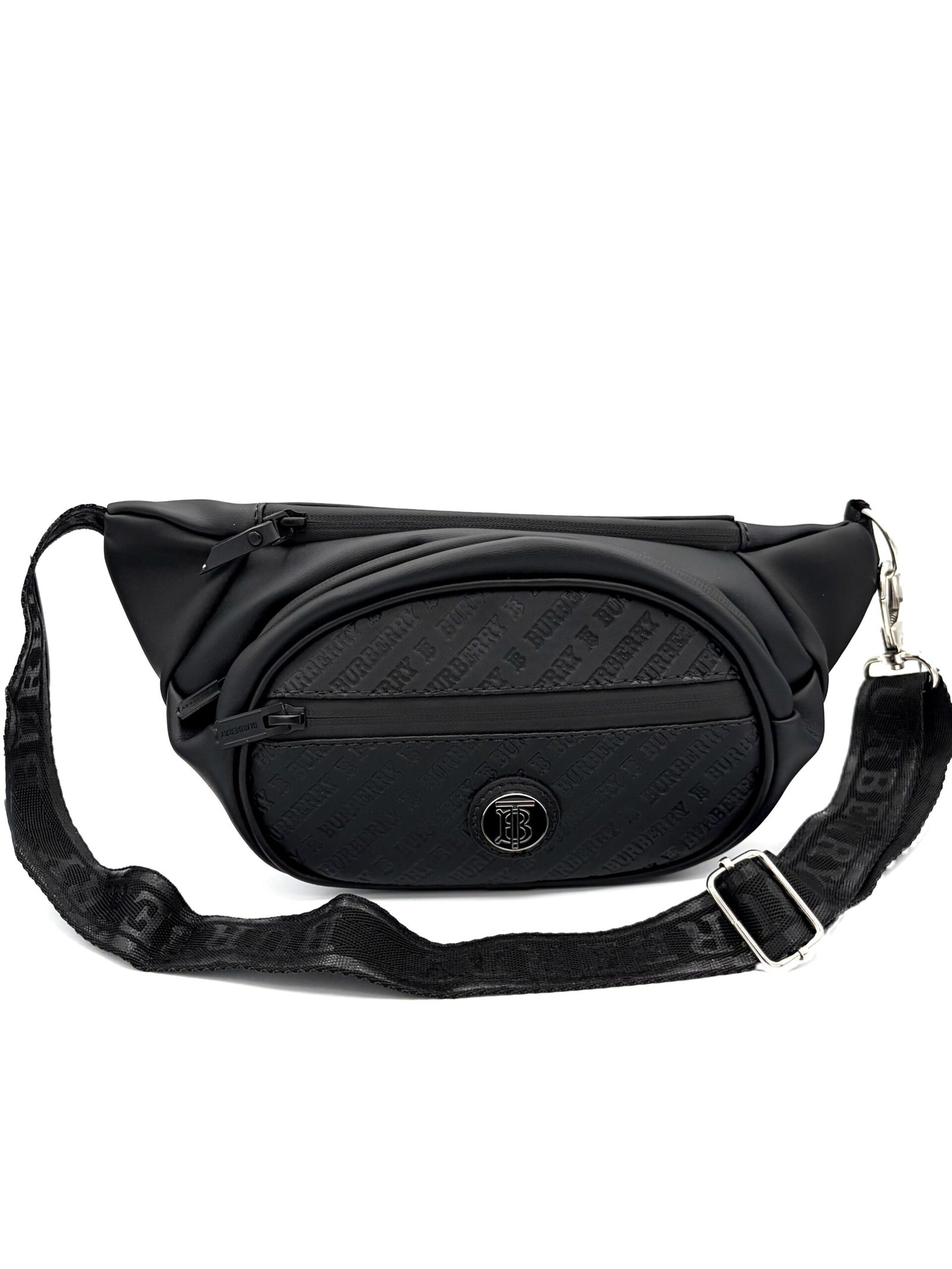 Canguro BB texturizado logo redondo negro hombre