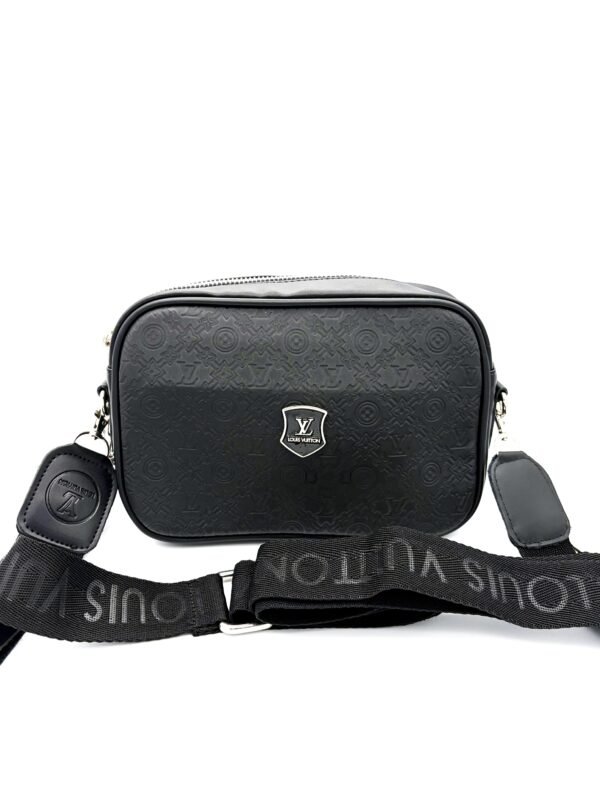 Carriel grande LV negro hombre