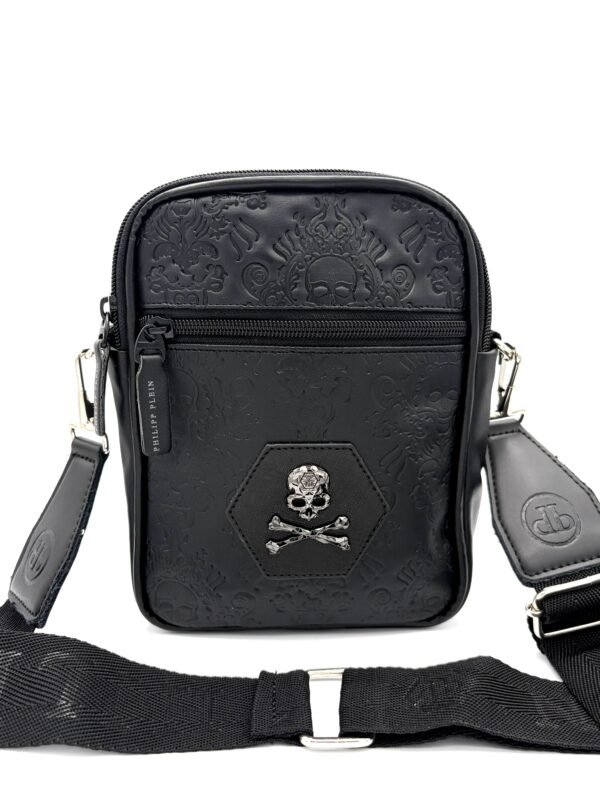 Carriel pequeño PP diseño calavera hombre