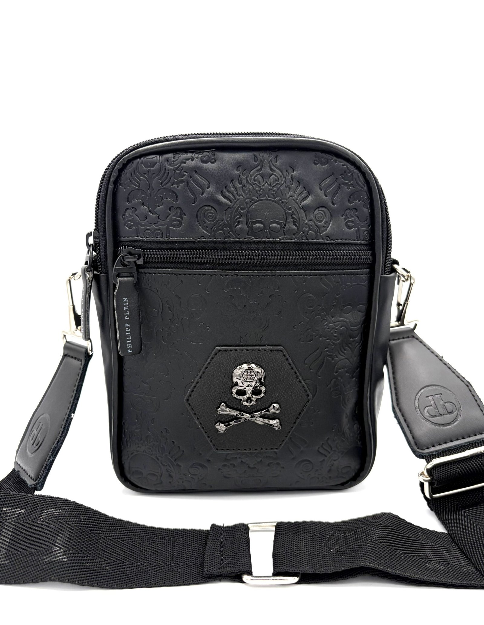 Carriel pequeño PP diseño calavera hombre