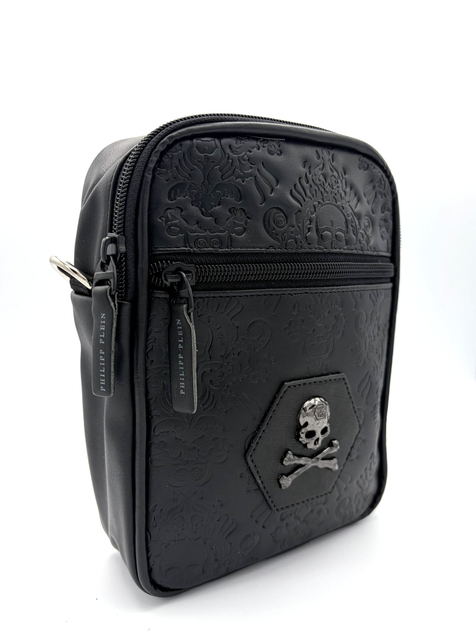 Carriel pequeño PP diseño calavera hombre - Imagen 3