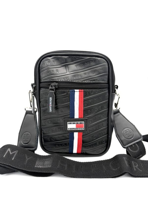 Carriel pequeño Tommy negro hombre