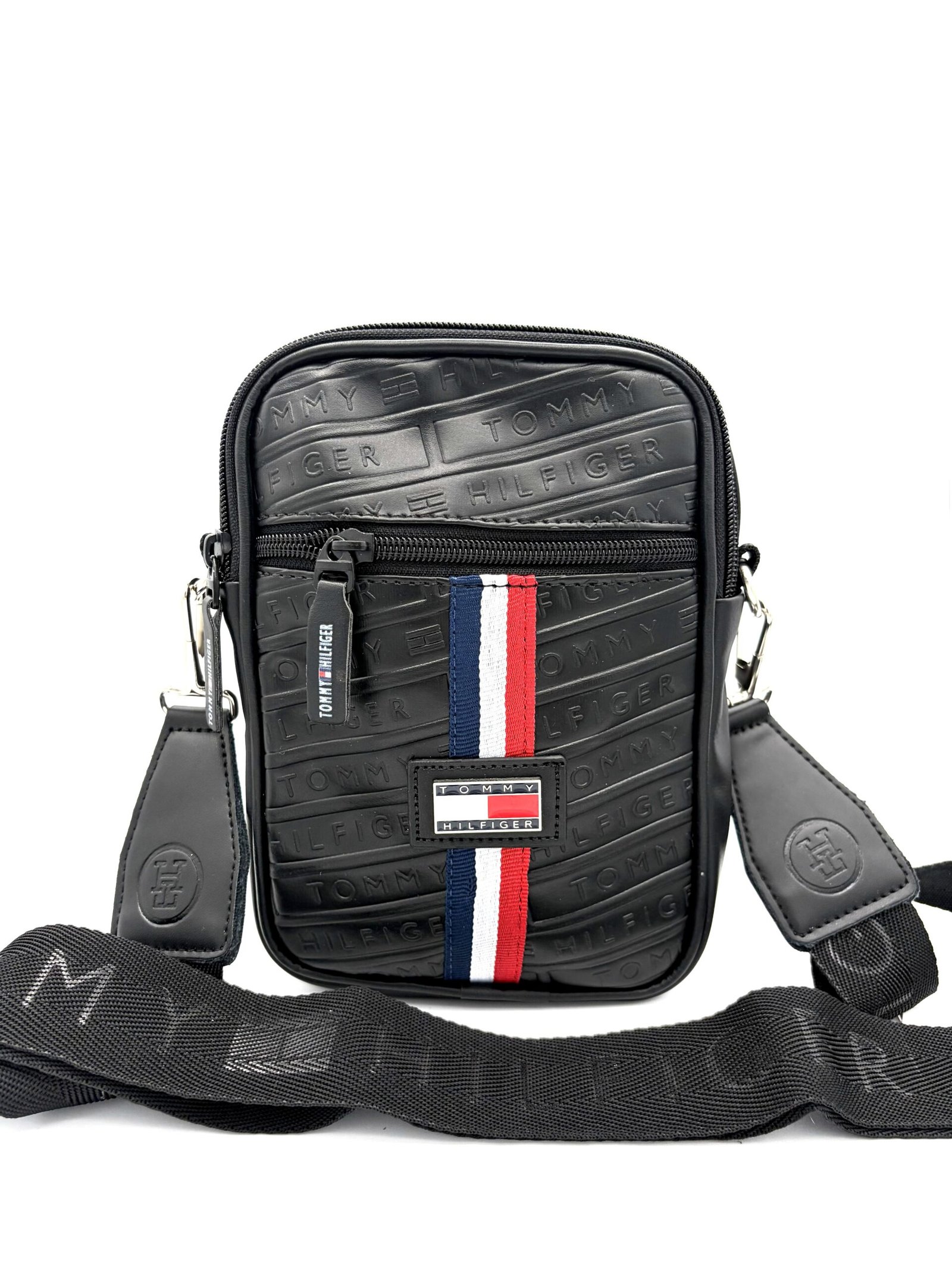 Carriel pequeño Tommy negro hombre