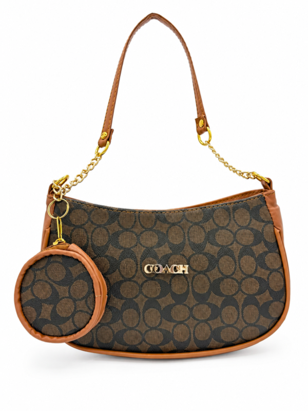 Bolso coach café nacional