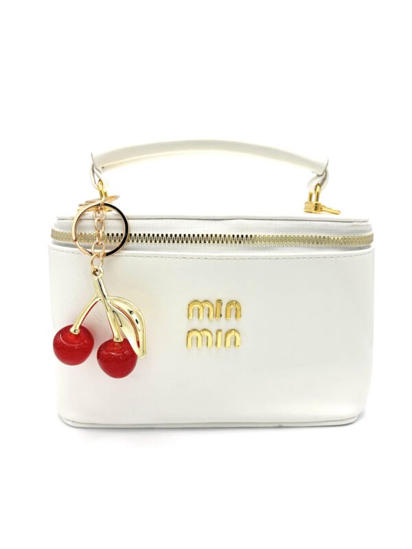 Bolso estilo cofre blanco