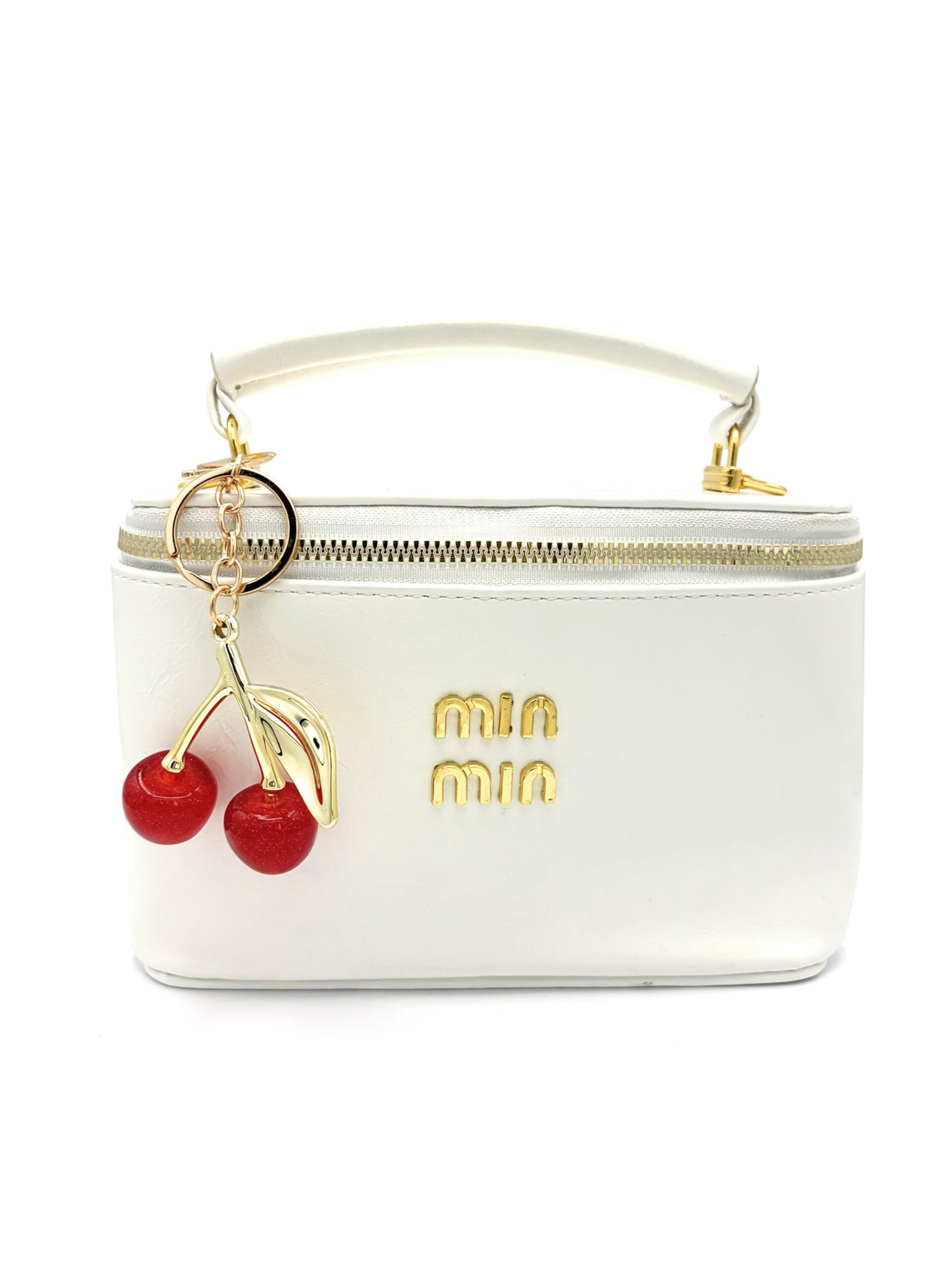 Bolso estilo cofre blanco