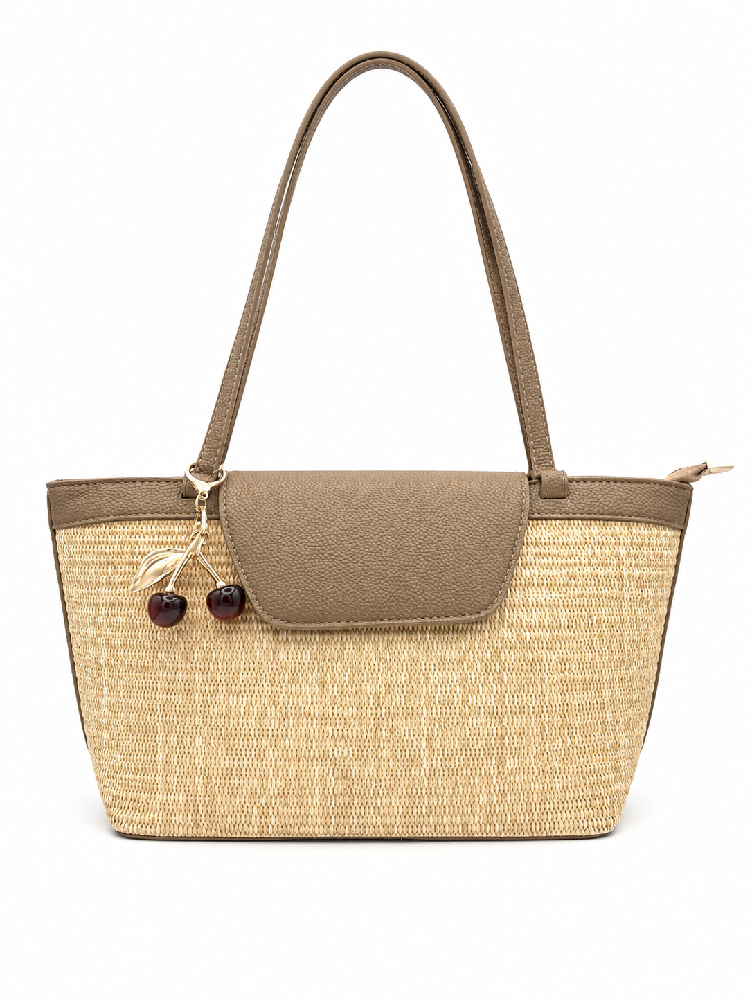 Bolso playero de yute beige