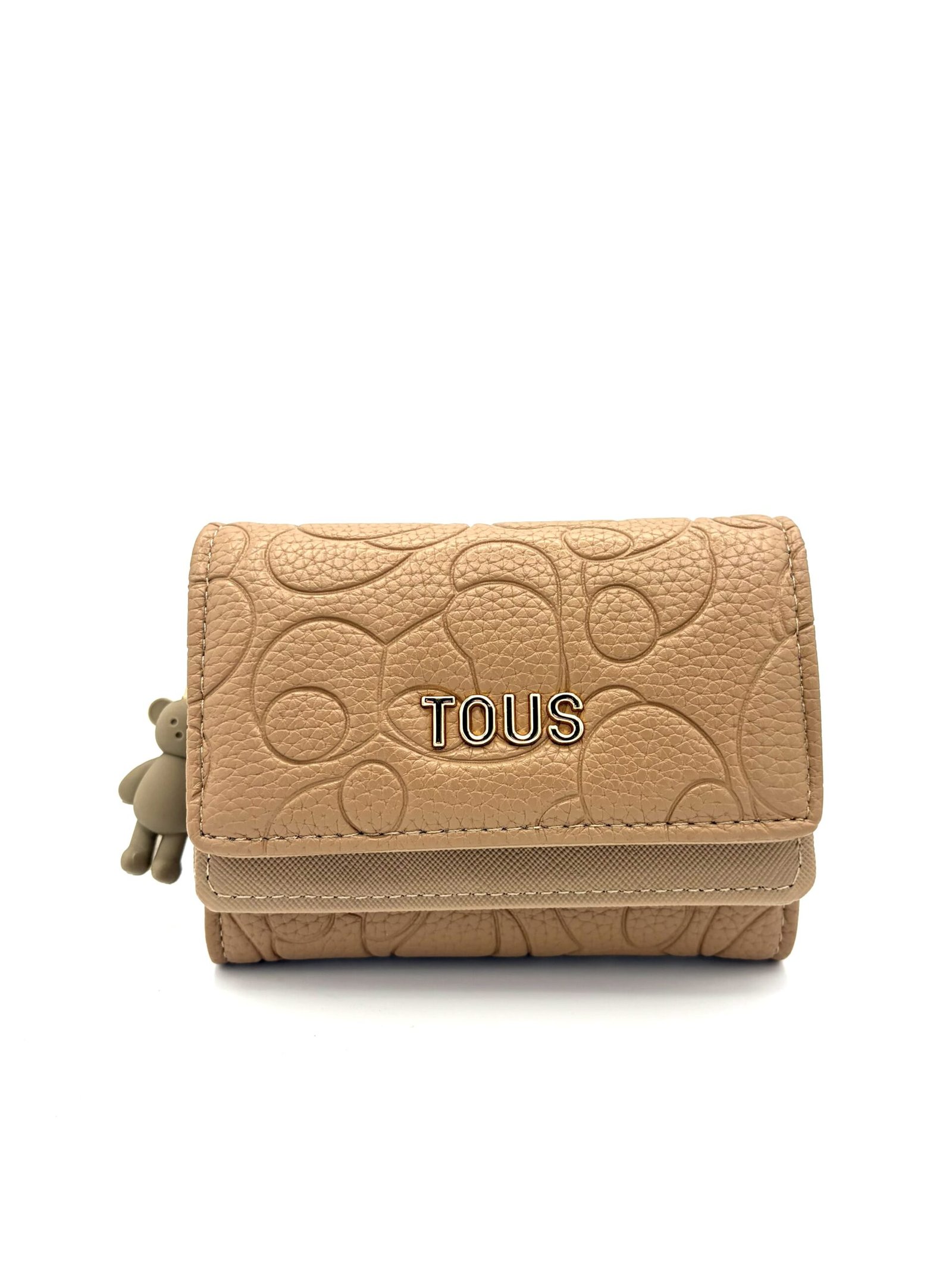 Billetera Tous beige mujer
