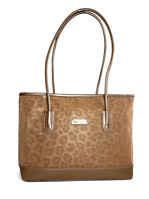Bolso tote animal print cafe