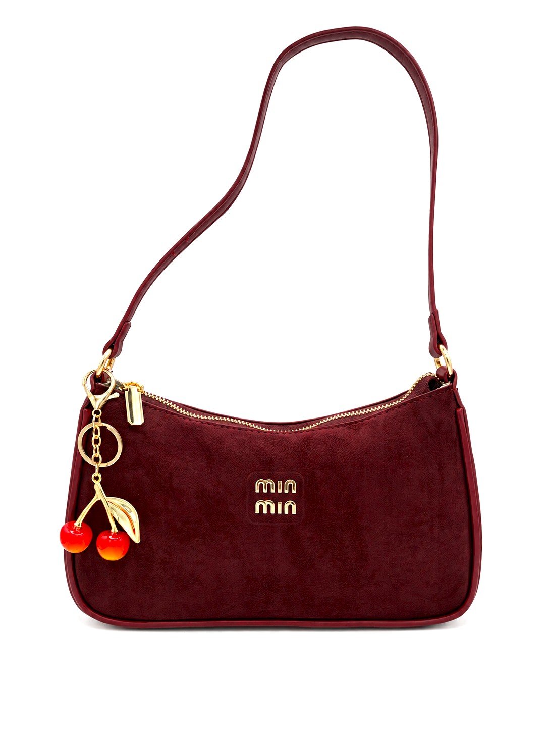Bolso gamuza minmin vino