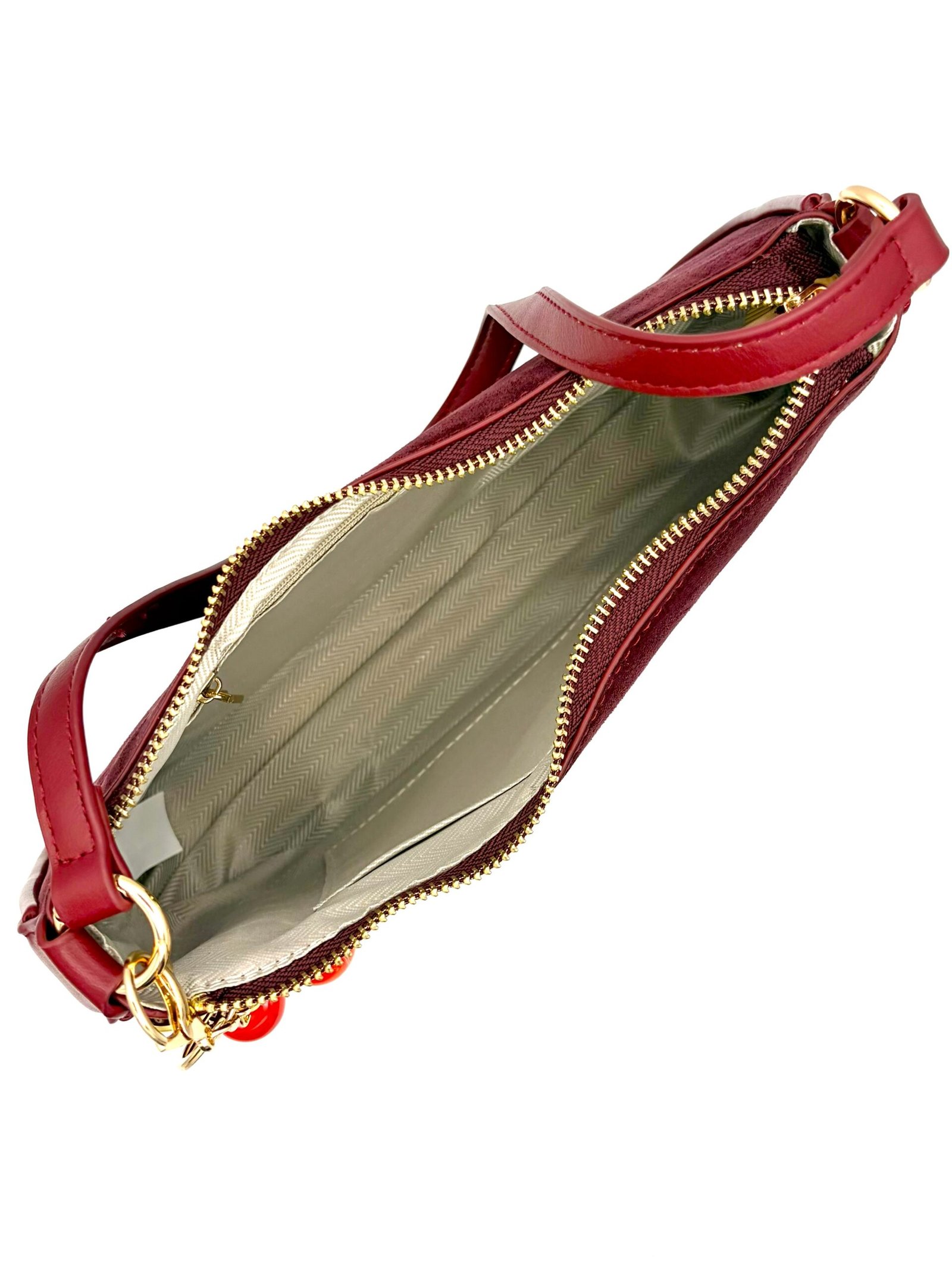 Bolso gamuza minmin vino - Imagen 4