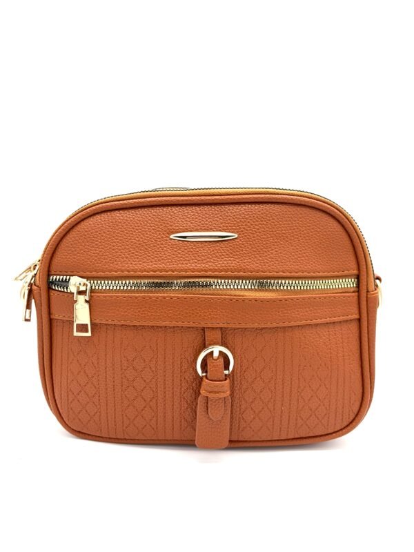 Bolso estilo carriel mujer mostaza